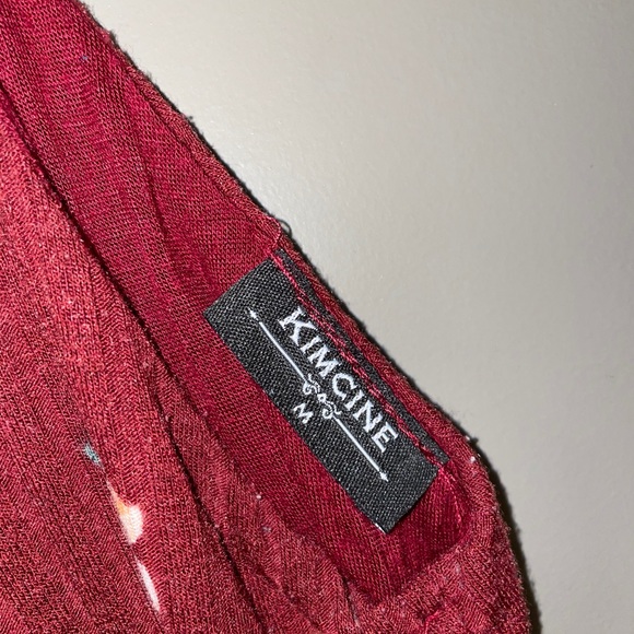 Floral Burgundy dress - Picture 6 of 6